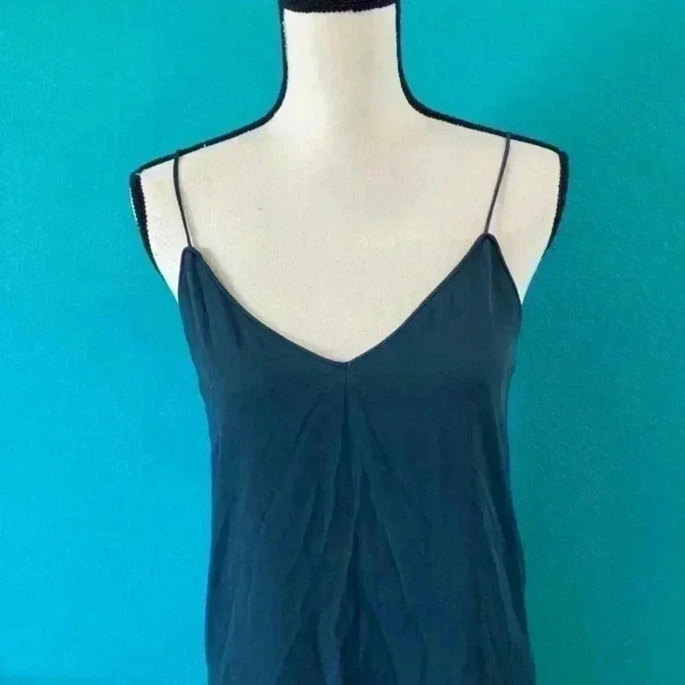 ⭐️Zara dark blue slip dress in size small - Picture 3 of 5